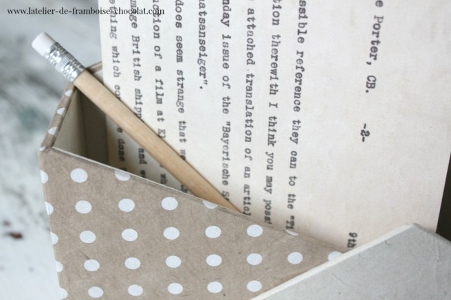 PORTE-COURRIER 3 L'ATELIER DE FRAMBOISE CHOCOLAT